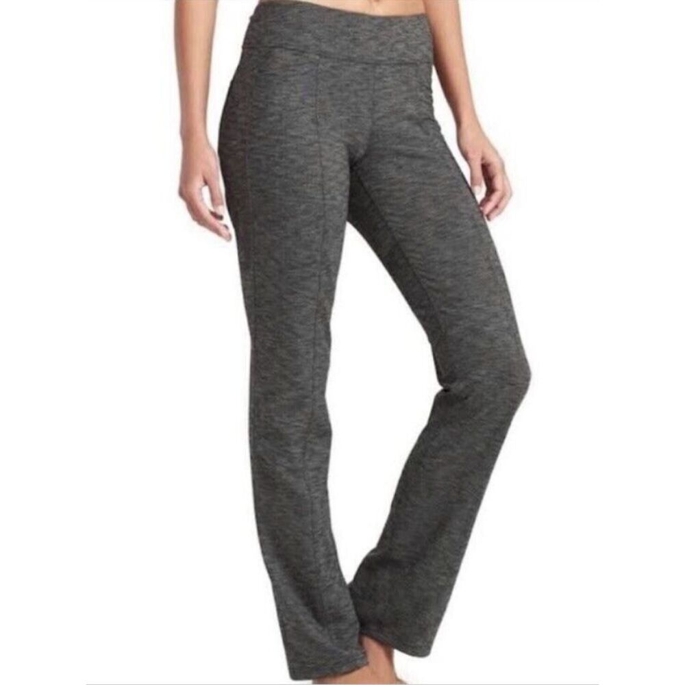 Athleta Heather Gray Leggings Mid Waist Stretch Yoga Workout Pants Athleisure XS